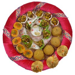 Blissful Assorted Sweet Platter Gift to Karunagapally