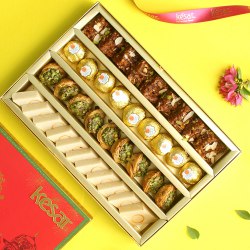 Amazing Assorted Kesar Sweets Gift Box to Irinjalakuda