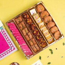 Delicious Sweet Indulgence Box by Kesar to Kanjikode