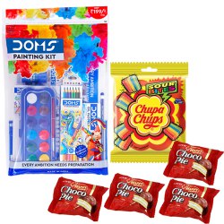 Marvelous Doms Painting Kit with Chocolates to Cooch Behar