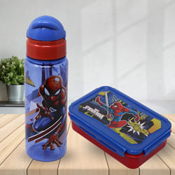 Wonderful Marvel Spiderman Tiffin N Sipper Bottle Set to Cooch Behar