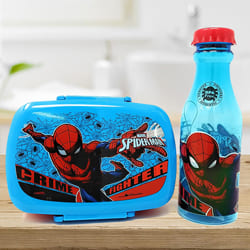 Exclusive Spiderman Canteen Set of Water Bottle n Tiffin to Cooch Behar