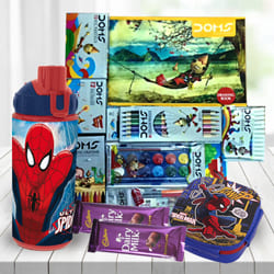 Mesmerizing Spiderman Kids Gift Combo to Rajamundri