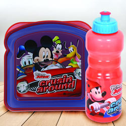 Exclusive Disney Mickey Mouse Sipper Bottle n Lunch Box to Cooch Behar