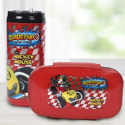 Exciting Mickey Mouse Lunch Box n Sipper Bottle Combo to Cooch Behar