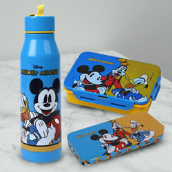 Amazing Mickey Mouse Sipper Bottle Tiffin n Pencil Box to Cooch Behar