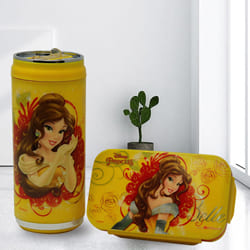 Outstanding Disney n Marvel Lunch Box N Sipper Bottle Combo to Cooch Behar