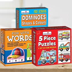 Marvelous Triple Learning Puzzle Set for Kids to Punalur