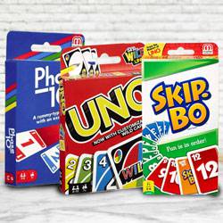 Marvelous Mattel Uno, Skip Bo N Phase 10 Card Game to Gudalur (nilgiris)