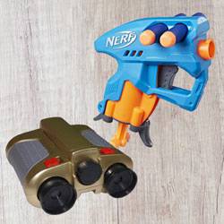 Marvelous Nerf NanoFire Blaster N Night Scope Binocular with Pop-Up Light to Kanjikode