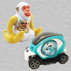 Marvelous Webby Funny Orangutan N 360 Degree Rotating Stunt Car to Nipani