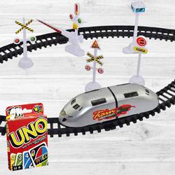 Marvelous Trains N Train Sets N Mattel Uno Card Game to Chittaurgarh