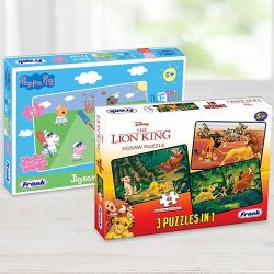 Marvelous Frank Disney The Lion King N Peppa Pig Puzzles Set to Kanjikode