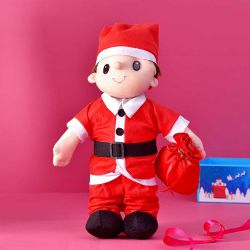 Jolly Christmas Santa Soft Toy