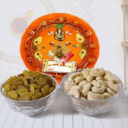 Remarkable Pooja Thali with Mixed Dry Fruits to Cooch Behar