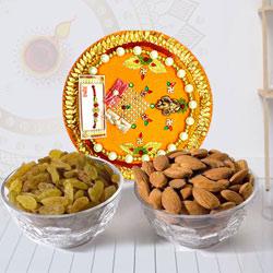 Marvelous Pooja Thali with Assorted Dry Fruits to Kanjikode