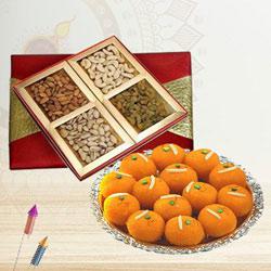 Delicious Dry Fruits with Boondi Ladoo to Cooch Behar