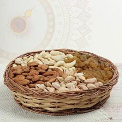 Delicious Mixed Dry Fruits in Basket to Ambattur