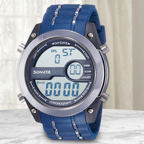 sonata digital watches for men