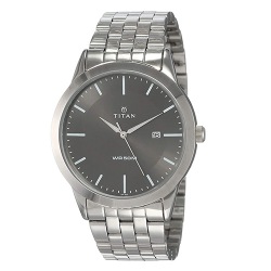 Titan Gents Watch with Anthracite Dial Silver Band to Kanjikode