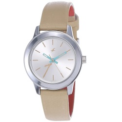Attractive Gift of Fastrack Tropical Waters Leather Strap Analog Womens Watch to Ambattur