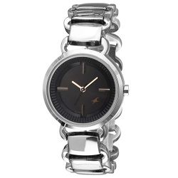 Exclusive Fastrack Analog Round Black Dial Womens Watch to Dadra and Nagar Haveli