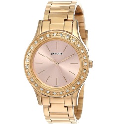 Awesome Sonata Blush Analog Pink Dial Watch for Women to Marmagao