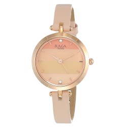 Suave Titan Raga Viva Pink Dial Leather Strap Womens Watch to Perumbavoor