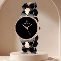 Royal Black Dial Womens Watch