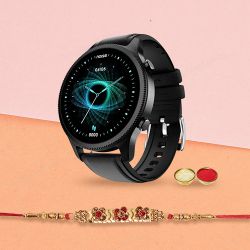 Trendy AD Rakhi  N  Noise Smartwatch Gift Hamper