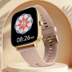 Stylish Rose Pink Bluetooth Smart Watch