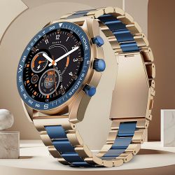 Amber Blue HD Display Smart Watch