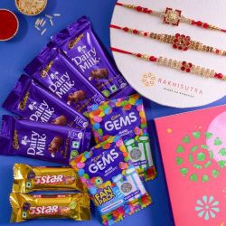 Classic AD Rakhi Set Cadbury Celebrations Combo to Rakhi-to-world-wide.asp