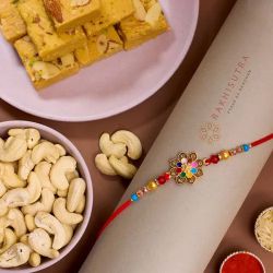 Fancy Kundan Rakhi N Treats Indulgence to Rakhi-to-world-wide.asp