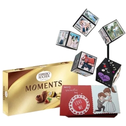 Awesome Combo of Ferrero Moments with Personalized Photo PopUp Box to Muvattupuzha